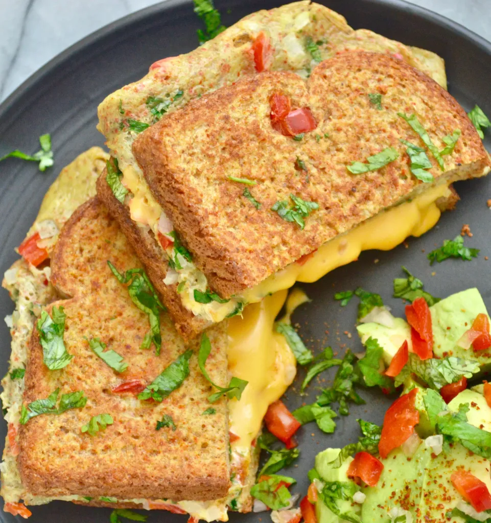 Cheese Bread Omlette.